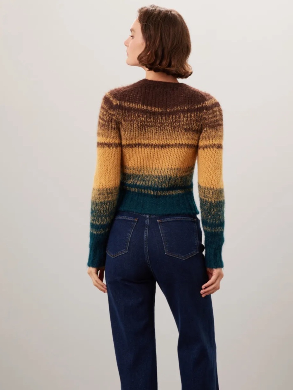 ULLA JOHNSON Paola Baby Alpaca Wool Multicolored Cardigan - EUC, Medium - Picture 3 of 13
